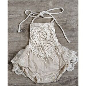 Baby Girl Romper Lace Floral Jumpsuit Outfits Flower Summer Clothes Boho Picture